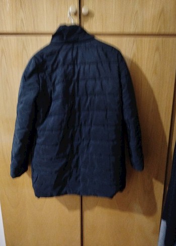 Siyah Fermuarlı Kadın Midi Mont - Görsel 2