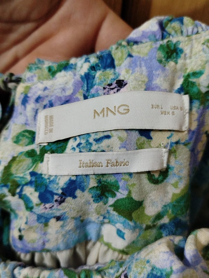 Mavi Bohem Straplez Uzun Elbise - Görsel 5