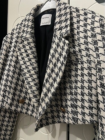 Bershka Bershka tüvit crop blazer