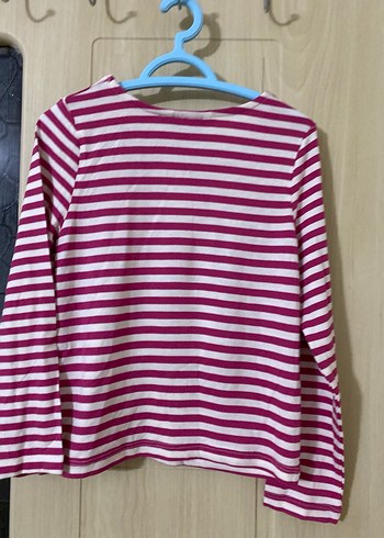 Kız Çocuk Uzun Kollu Pembe Çizgili Tişört angel marka 4-5 yaş - Görsel 2