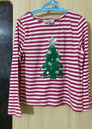 Kız Çocuk Uzun Kollu Pembe Çizgili Tişört angel marka 4-5 yaş - Görsel 4