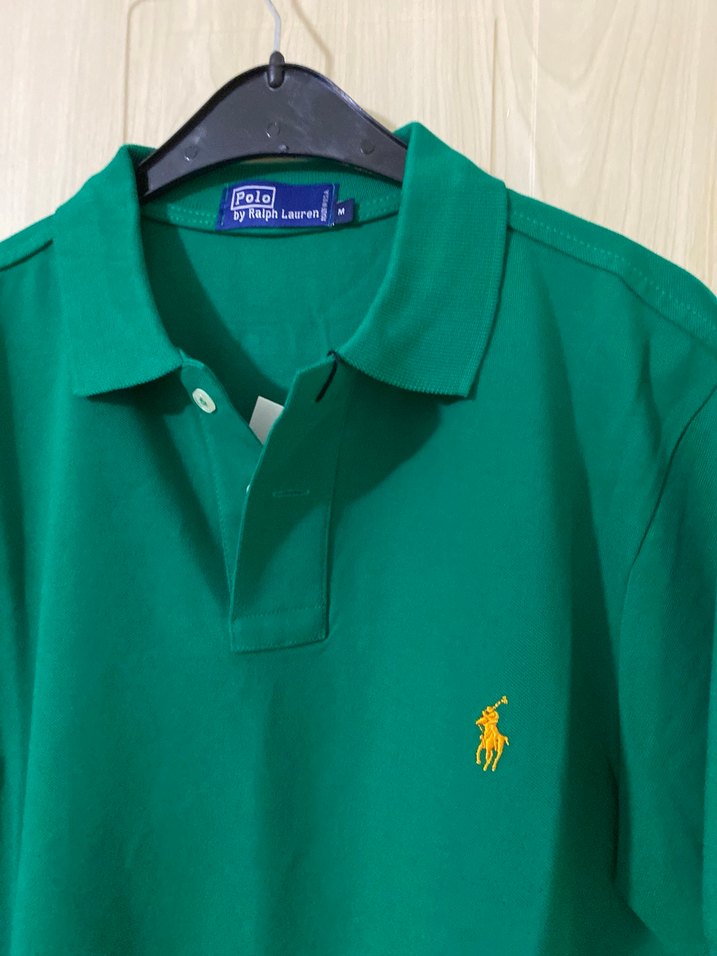 Erkek Yeşil Kısa Kollu Polo Tişört - Görsel 5