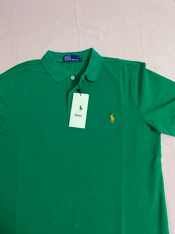 Erkek Yeşil Kısa Kollu Polo Tişört - Görsel 4