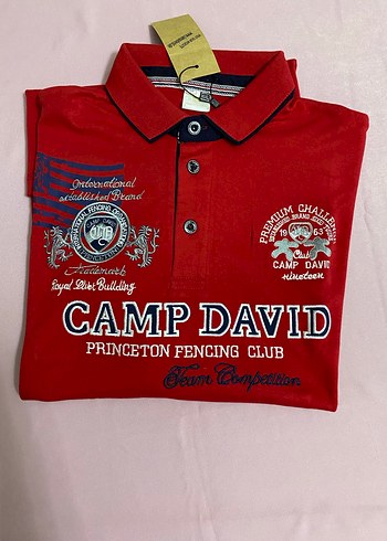 Kırmızı Camp David Düğmeli Polo Tişört sıfır erkek 6xl beden - Görsel 8
