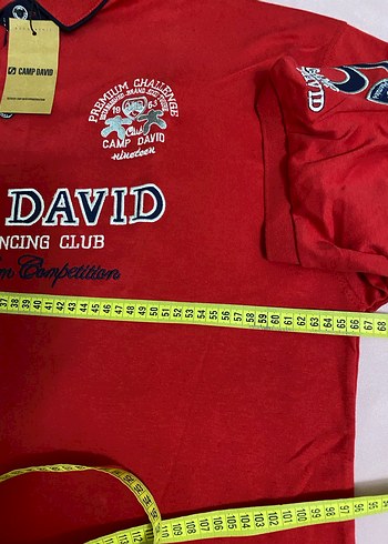 Kırmızı Camp David Düğmeli Polo Tişört sıfır erkek 6xl beden - Görsel 10