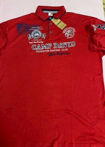 Kırmızı Camp David Düğmeli Polo Tişört sıfır erkek 6xl beden - Görsel 12