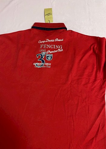 Kırmızı Camp David Düğmeli Polo Tişört sıfır erkek 6xl beden - Görsel 6