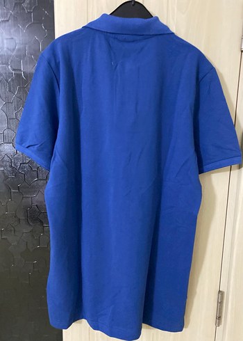 Erkek Mavi Polo Yaka Kısa Kollu Tişört ralph lauren marka m bede - Görsel 2