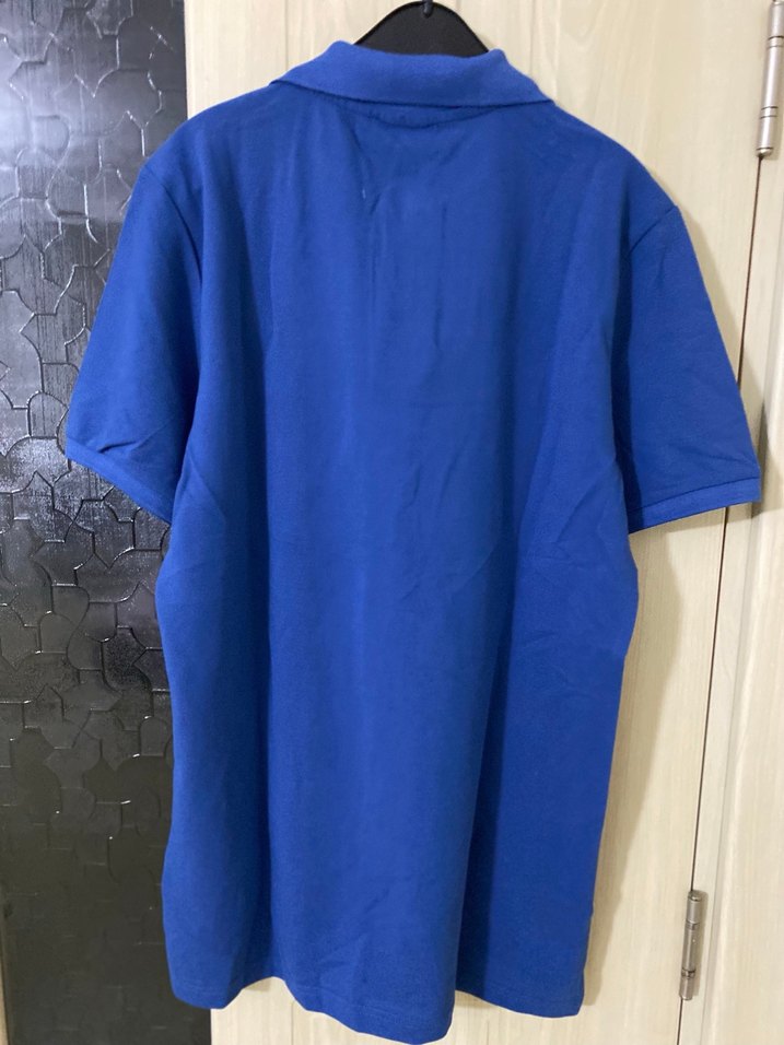 Erkek Mavi Polo Yaka Kısa Kollu Tişört ralph lauren marka m bede - Görsel 2
