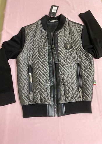 Sıfır philipp plein marka erkek deri detaylı mont - Görsel 4