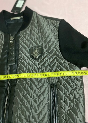 Sıfır philipp plein marka erkek deri detaylı mont - Görsel 12