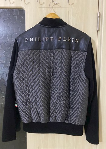 Sıfır philipp plein marka erkek deri detaylı mont - Görsel 2