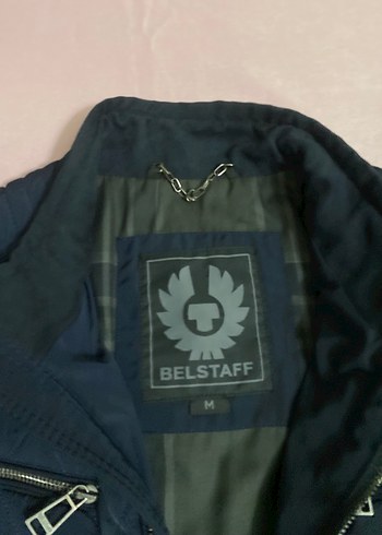 Erkek Lacivert Biker Mont Fermuarlı belstaff marka mbeden - Görsel 6