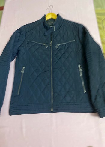 Erkek Lacivert Biker Mont Fermuarlı belstaff marka mbeden - Görsel 8