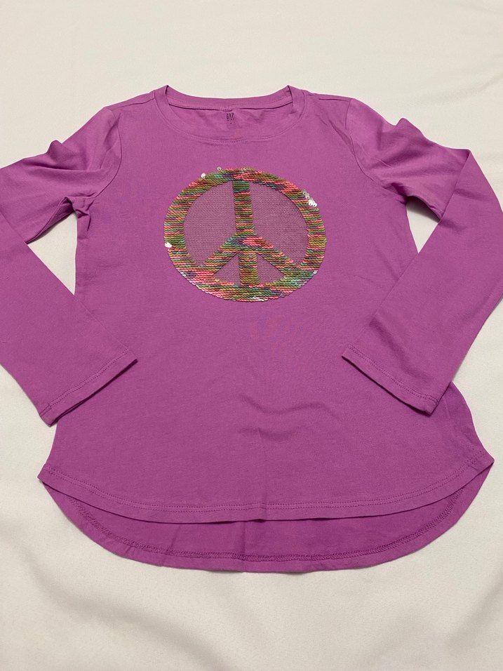 Gap marka sıfır kız çocuk tişört 8-9 yaş - Görsel 3