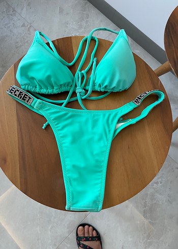 m Beden turkuaz Renk Sıfır victoria s secret marka bayan bikini takımı 38 beden