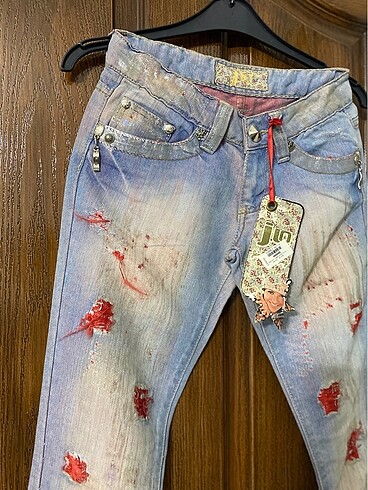 26 Beden Sıfır j.lo marka bayan pamuk ipek kot jean 26