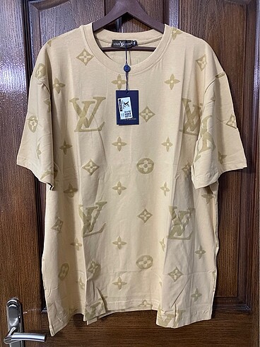 Sıfır louis vuitton marka erkek büyük beden tişört 3 xl beden