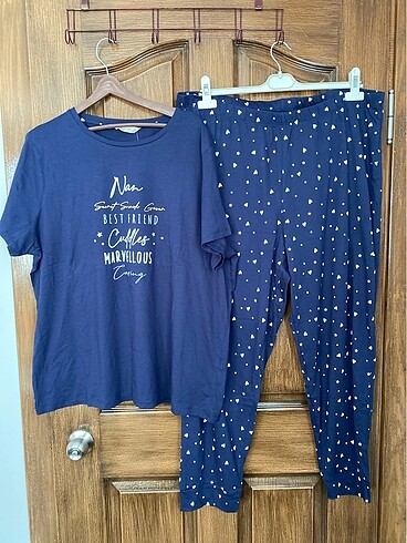 Sıfır george marka bayan büyük beden pijama takımı 20-22 beden