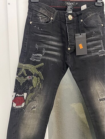 31 Beden Sıfır philipp plein marka erkek jean 31 beden