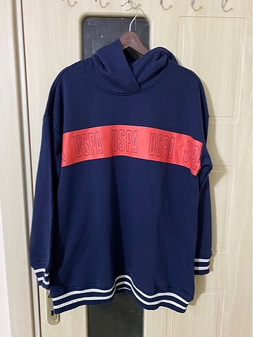 l Beden Sıfır U S polo assn marka erkek Kapşonlu sivit L beden