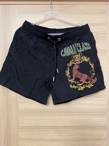 Sıfır cavalli class marka erkek deniz şortu l beden - Görsel 3