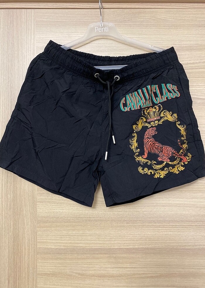 Sıfır cavalli class marka erkek deniz şortu l beden - Görsel 3