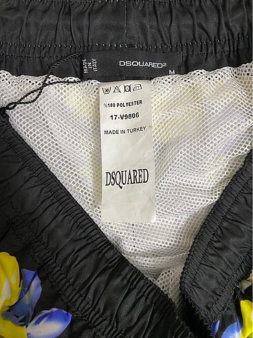 Sıfır dsouared2 marka erkek şort mayo m beden - Görsel 6