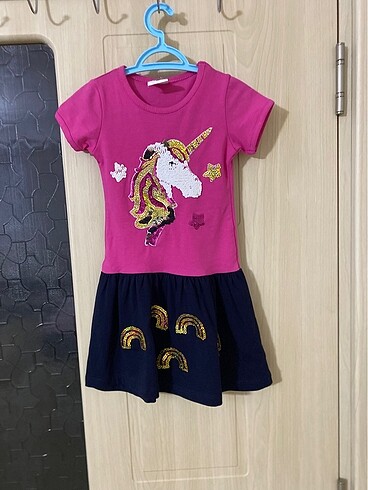 Sıfır disney marka kız bebek elbise 86 beden