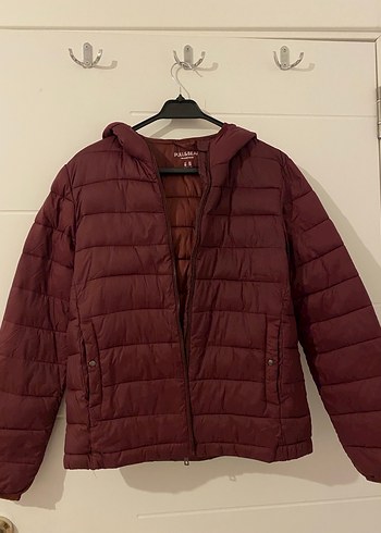 Pull&Bear Bordo Kadın Şişme Mont - Görsel 2