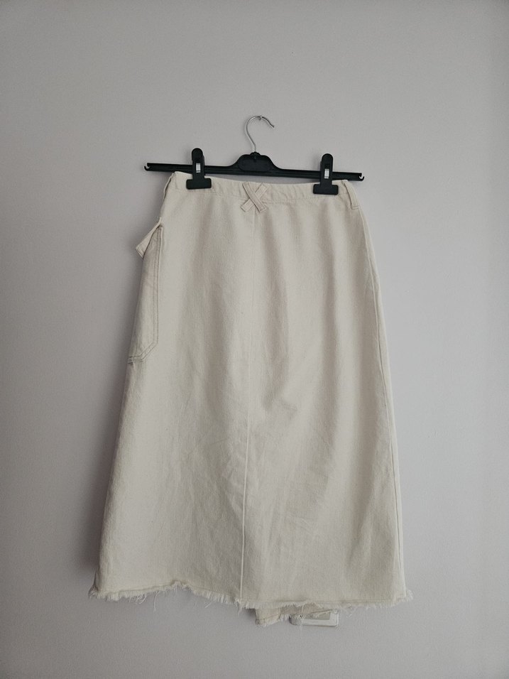 Mudo Krem Midi Etek - Görsel 2