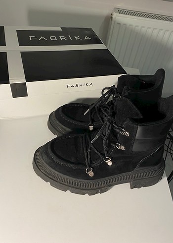 Fabrika Kadın Siyah Bot Süet - Görsel 3