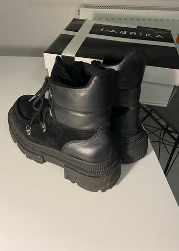 Fabrika Kadın Siyah Bot Süet - Görsel 4