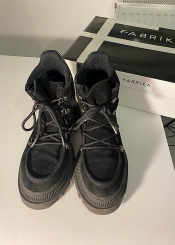 Fabrika Kadın Siyah Bot Süet - Görsel 7