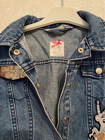 7 Yaş Beden H&M Kot Ceket Kız Çocuk