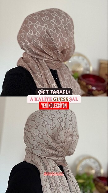 Guess Şal Çift Taraflı