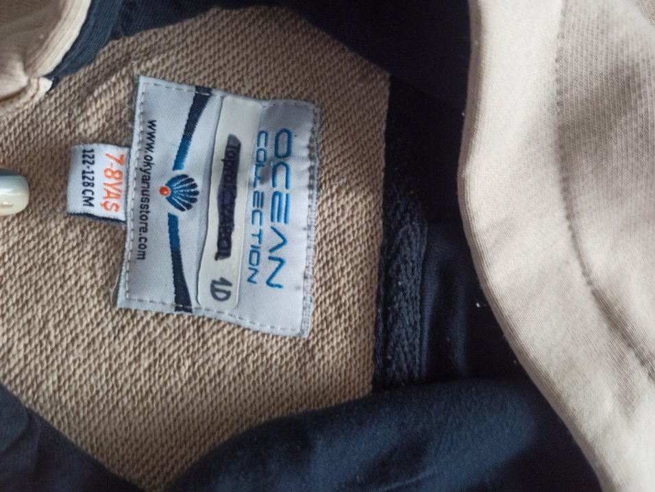 Kapüşonlu Fermuarlı Erkek Çocuk Sweatshirt Okyanus Koleji - Görsel 3