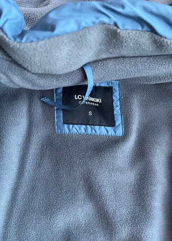 Erkek çocuk Mavi Kapüşonlu Kış Montu - Görsel 4