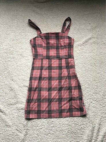 xs Beden H&M Ekoseli Elbise