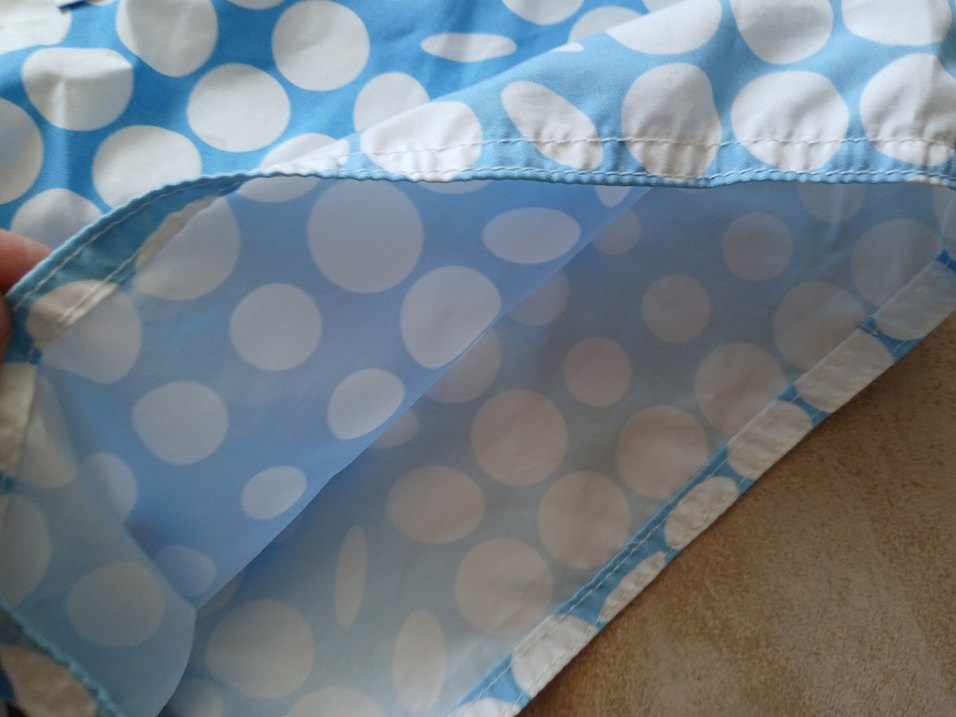 Mavi Puantiyeli Düğmeli Erkek Mayo Şortu - Görsel 5