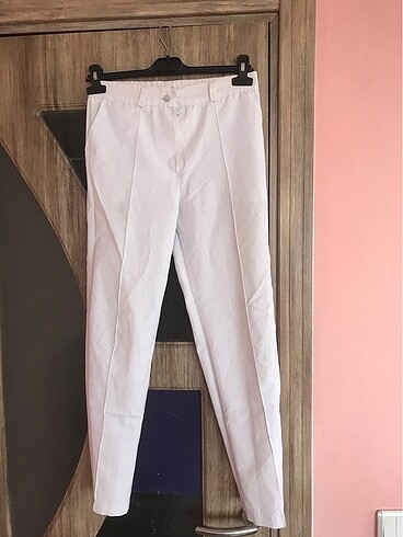 Beyaz staj-- hemşire forması kumaş pantolon scrubs altı