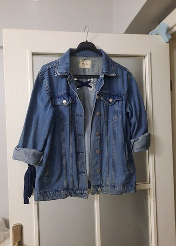 Kadın Mavi 36 beden Düğmeli Denim Ceket