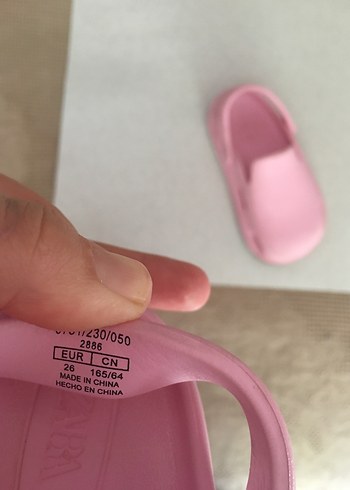 Zara Pembe Zara Kız Çocuk Terlik