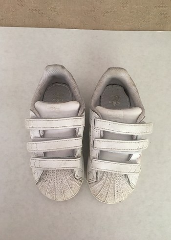 25 Beden Adidas Süperstar Kız Çocuk Cırtlı Spor Ayakkabı