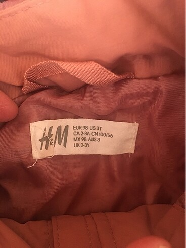24-36 Ay Beden pembe Renk H&M gülkurusu rüzgarlık ceket