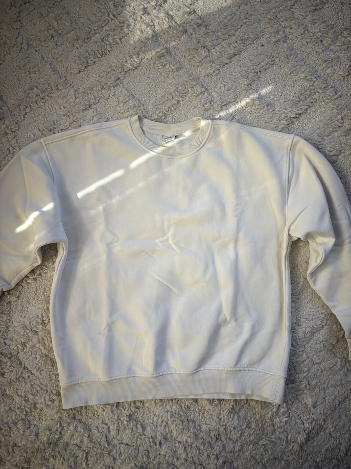 Beyaz erkek sweat - Görsel 2