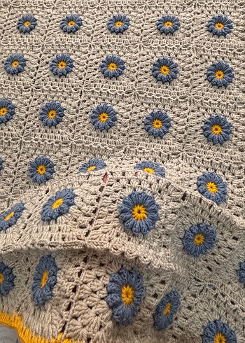 El örgüsü tek kişilik battaniye - Görsel 4