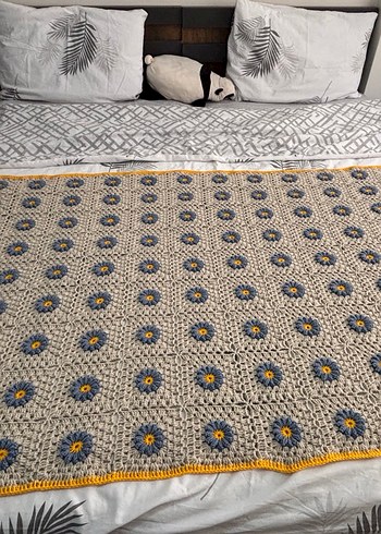 El örgüsü tek kişilik battaniye - Görsel 6