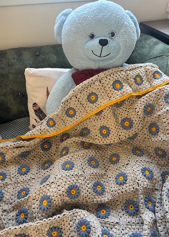 El örgüsü tek kişilik battaniye - Görsel 2