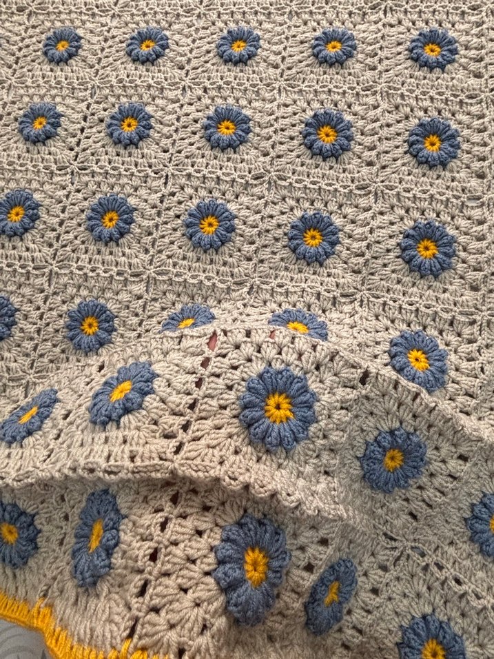 El örgüsü tek kişilik battaniye - Görsel 4